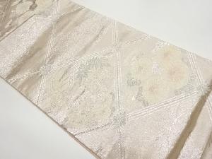 格天井に菊・鳳凰・流水模様織出し袋帯